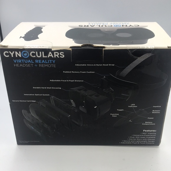 Cynoculars virtual Reality Headset + Remote New in Box 📦 Sealed - Picture 3 of 7
